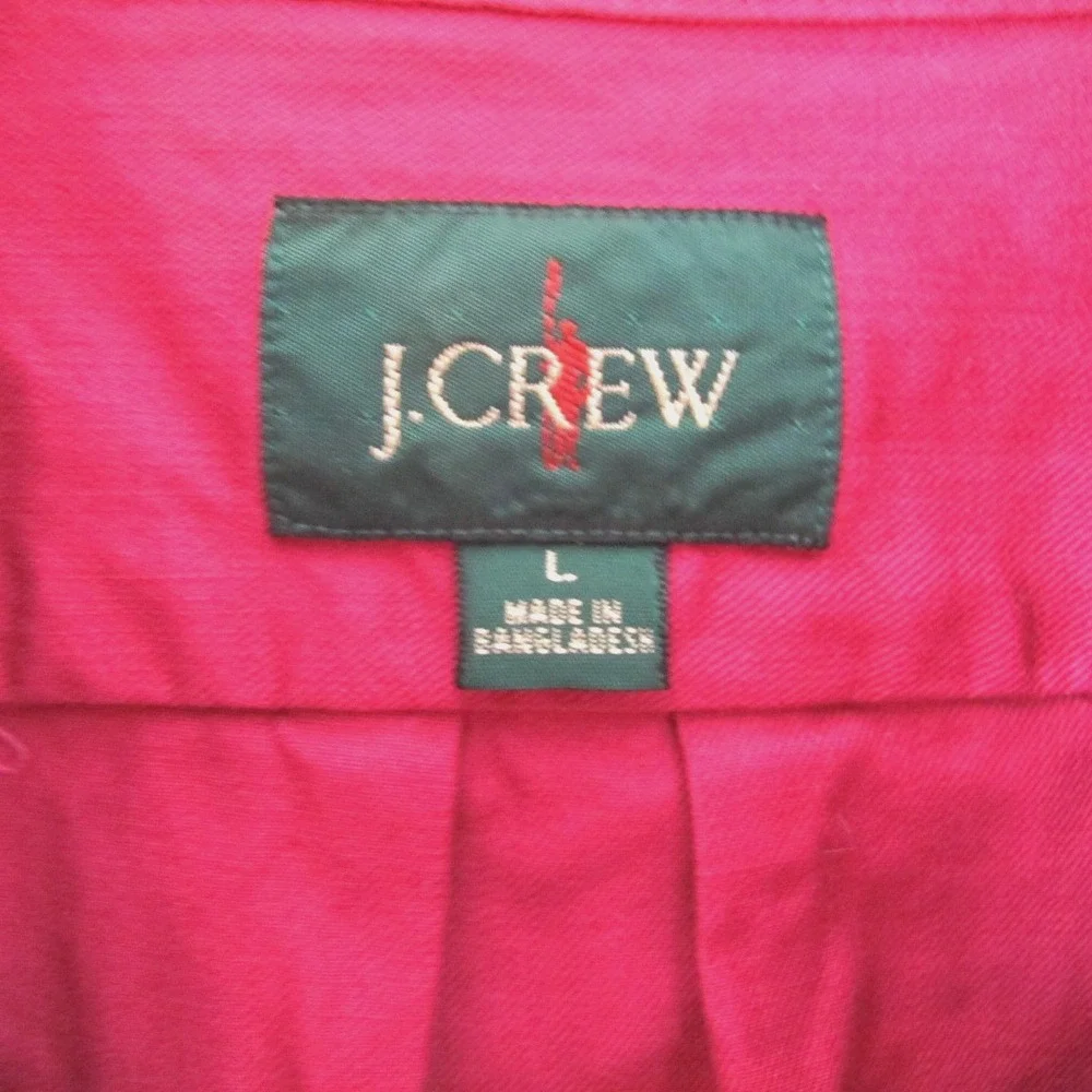 Vintage J. Crew‎ Oarsman Long Sleeve Button Up Shirt Men's Large
